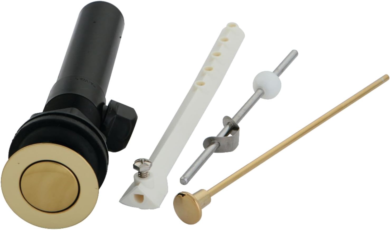 Kingston Brass KP1002 Plastic Pop-Up Drain with Overflow, Polished Brass