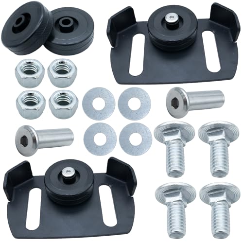 Universal Roller Skid Snow Thrower Shoes 490-241-0038 Compatible with Craftsman, MTD, Cub C-adet, Fits Most 2-Stage and 3-Stage Snow Thrower Snowblowers