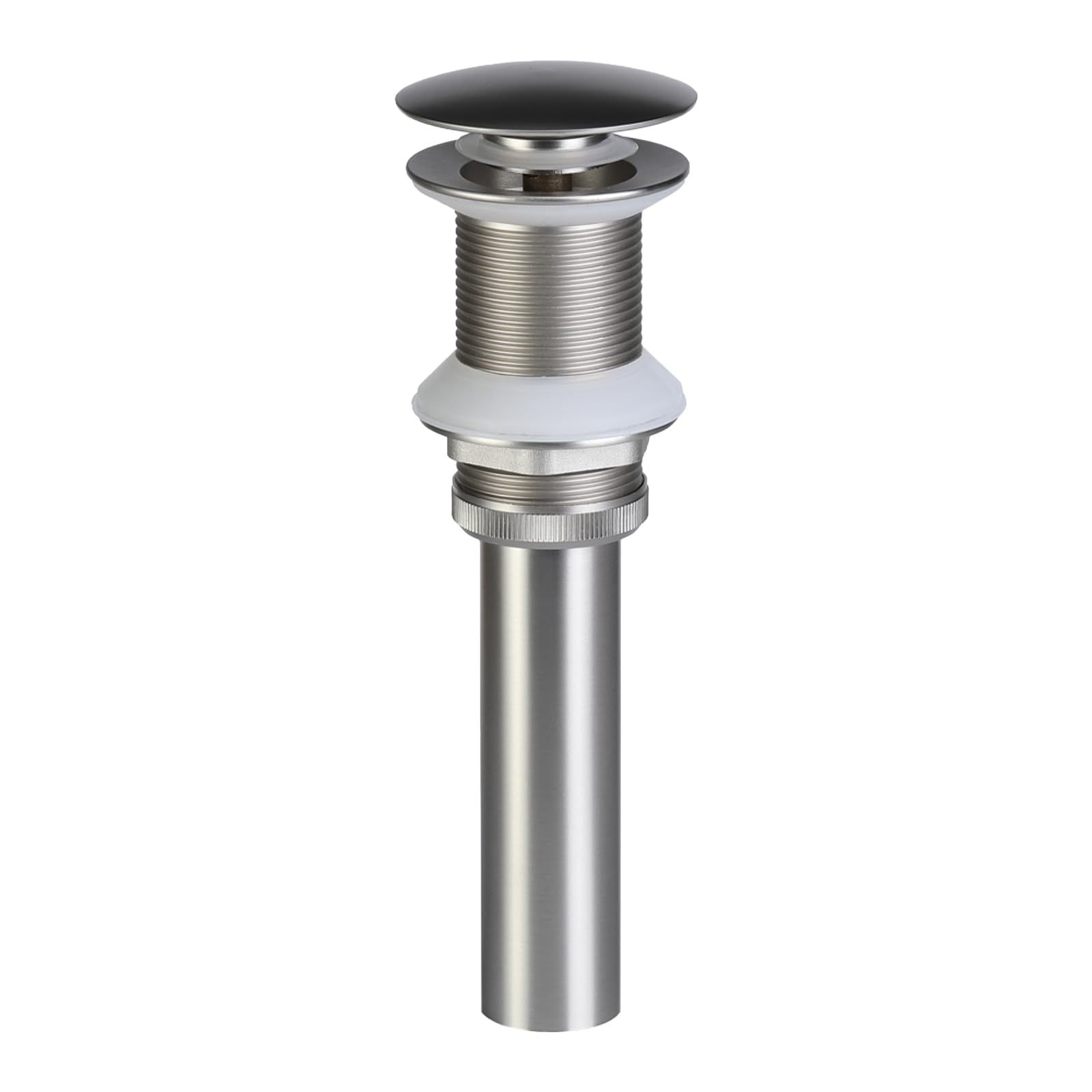 Bathroom Sink Drain Pop Up, Vessel Sink Pop Up Drain, Brushed Nickel Finish Without Overflow