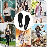 riemot Memory Foam Insoles for Women and Men,Comfort Insole Cushioned Shoe Inserts Replacement,Arch Support Insoles for Trainers Sports Shoes Work Boots Shoes,Shock Absorbing Inner Soles,Black,UK 12 - Image 6
