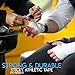 Athletic Sports Tape (White) 45ft | Strong Easy Tear |Perfect for Bats/Lacrosse/Hockey Sticks/Climbers and Boxing (3 Pack)