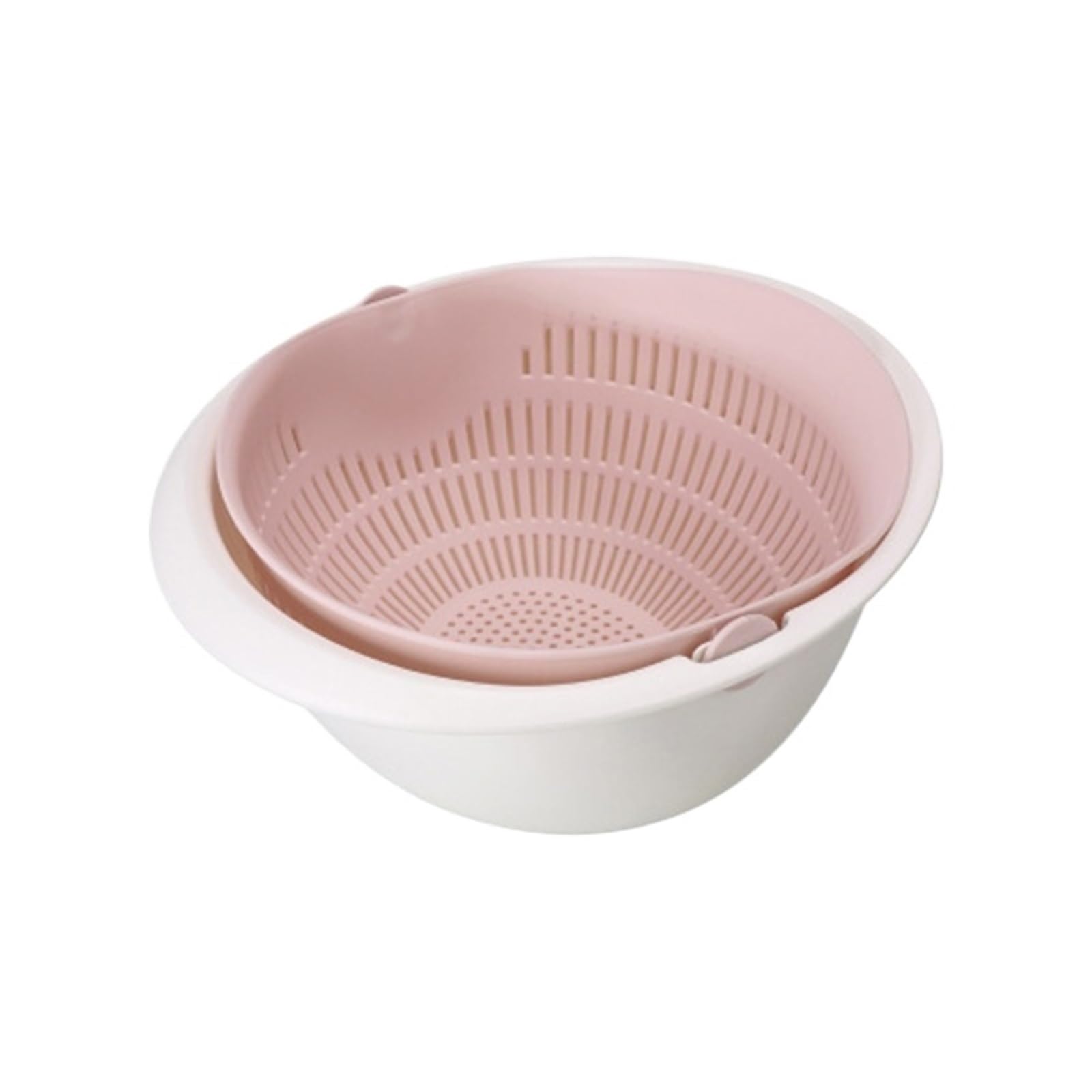 WZPTLKIBAD Double Layer Drain Basket for Fruit Vegetable Washing
