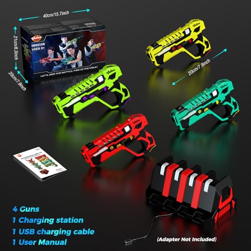 Vatos BB8933B Rechargeable Laser Tag Guns Set - Vatos Laser Tag 4 Player thumb #7