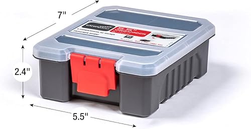 Miniatura 4 de Juego de 7 organizadores  Cajas de almacenamiento de varios tamaños con divisores extraíbles  Herrajería, tornillo, manualidades y piezas pequeñas