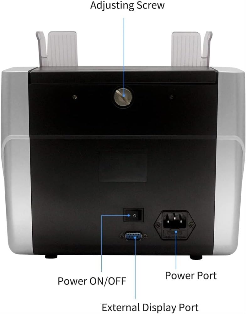 Counterfeit Bill Detector Automatic Money Detection Fast Counting Speed Top Loading Bill Counting Machine For Euro US Dollar, Bill Counter