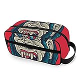🔸Progettato per uomini e donne. È una borsa da toilette molto versatile. Può essere utilizzato come borsa cosmetica tradizionale o kit da barba. È un luogo sicuro in cui riporre e può essere utilizzato anche come articolo da viaggio.