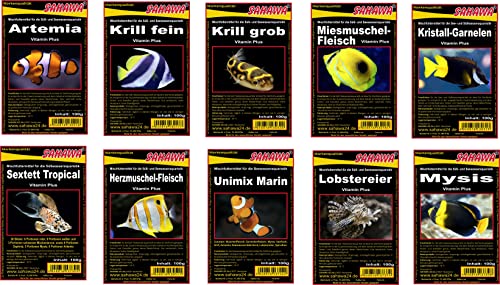 Frostfutter 15x 100g Blister =1,5 Kg Freie Auswahl Fischfutter Zierfischfutter