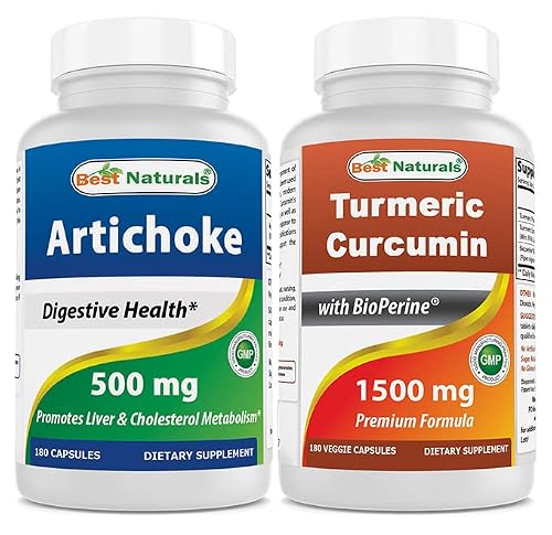 Best Naturals Artichoke Extract 10000 Mg & Turmeric Curcumin 1500Mg/Serving With Bioperine #TOP6