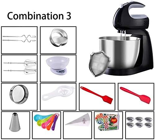 Miniatura 9 de Batidora de pie, mezcladores de cocina, mezclador de pie eléctrico de mano, mezclador de pie 2 en 1 eléctrico de 5 velocidades 150 W con botón de