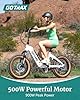 Gotrax F5 Folding Electric Bike with 48V 13.6Ah Battery, 113KM(Pedal-Assist1)& 32km/h Power by 500W, 7-Speed & Front Suspension for Fat Tire E-Bike #4
