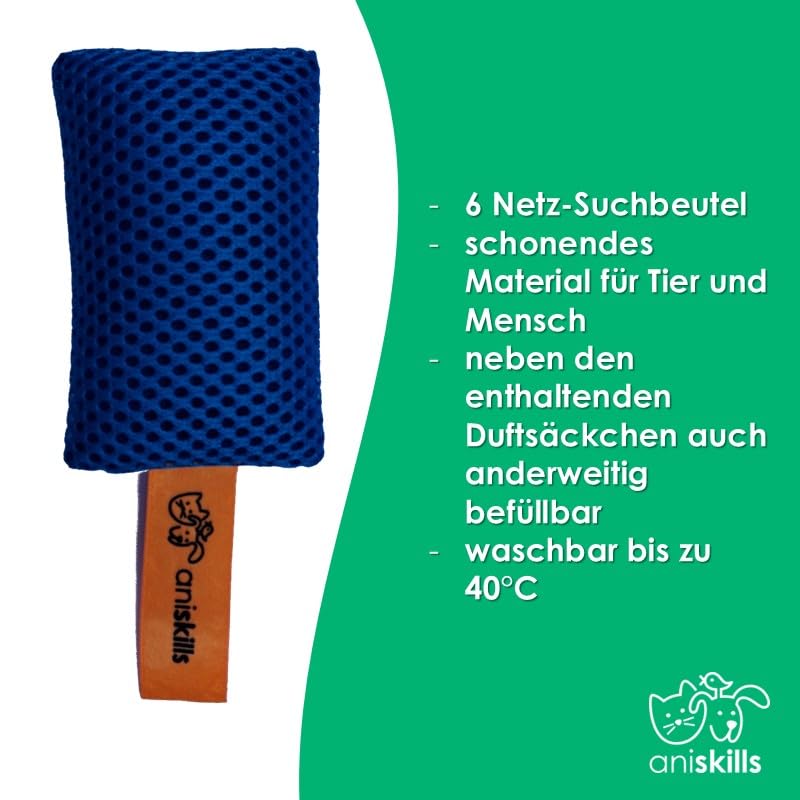 ANISKILLS® - Premium Geruchstrainingsset für Hunde (6er Set) - Hundetrainingsset für Geruchsarbeit - Bereicherung und geistige Anregung - Beschäftigung - Hundetraining Zubehör- deutsches Unternehmen