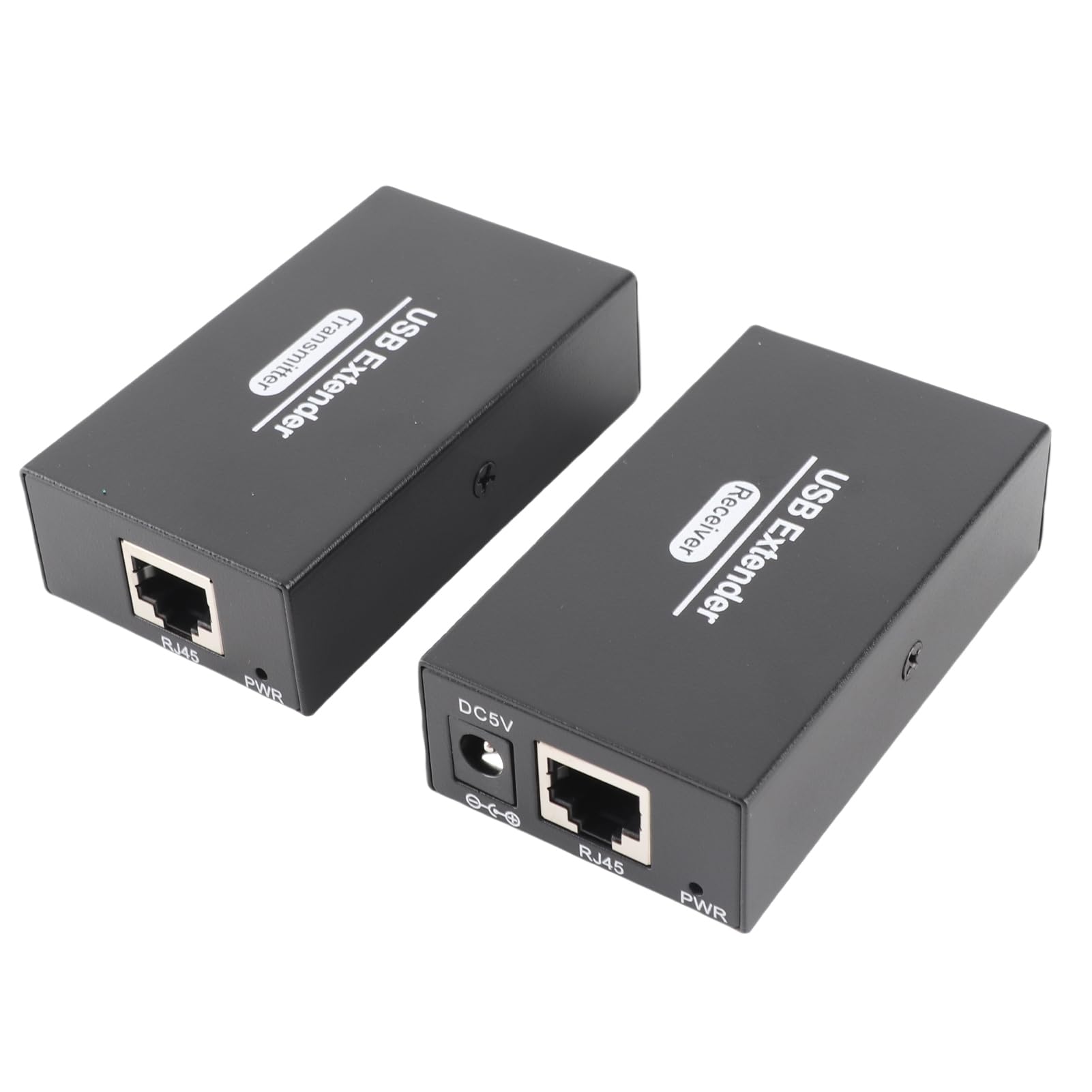 Extensor USB de 262 Pies sobre Ethernet único Cat5e 6 7 con 4 Concentradores USB 2.0 para, OS X, Adecuado para PC, Computadora Portátil, Escritorio y Más (Enchufe de la UE)
