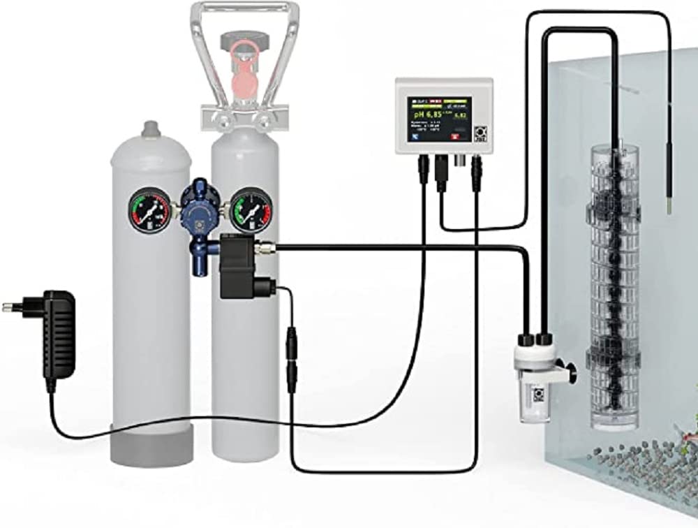 JBL PROFLORA CO2 PROFESSIONAL SET V, CO2-Düngeanlagen-Komplettset für 40-600 l, Mit automatischer CO2- und pH-Steuerung und umfangreichem Zubehör, Ohne CO2-Flasche