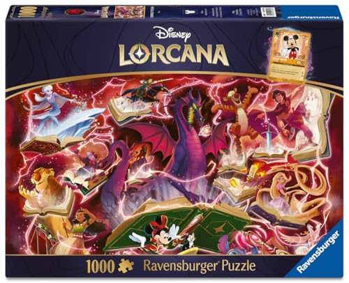 Ravensburger - Puzzle 1000 pièces - Rubis - Disney Lorcana