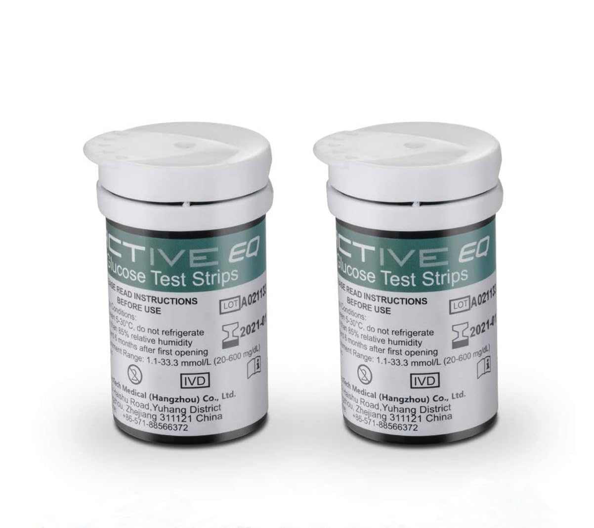 Medidor de glucosa en sangre tiras de prueba reemplazo por Exactive EQ Impulse diabetes strips tiras reactivas de glucosa en sangre x 50 para ES diabéticos