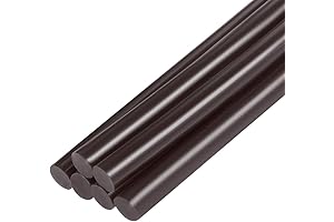 uxcell Fine Mini Hot Melt Glue Sticks for Glue Gun 0.27"x4" Brown 6pcs