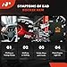 A-Premium 16Pcs Alloy Steel Engine Roller Tip Rocker Arms and Bolts with Trunion Kit Compatible with GM LS3 L99 L76 L92 LS9 LSA, 364, 1.7 Ratio, 5.3L 6.0L