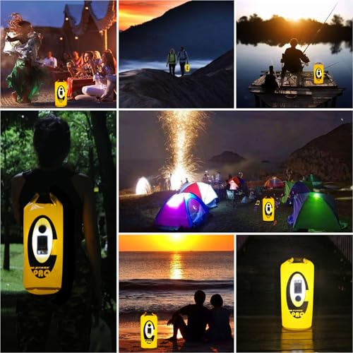 Qoolife Bolsa Seca Impermeable con Altavoz y Luz Bluetooth Solar - 10L Bolsas Secas con Cierre de Rollo para Mantener el Equipo Seco para Kayak, Playa, Rafting, Barco, Senderismo, Camping y Pesca miniatura 4