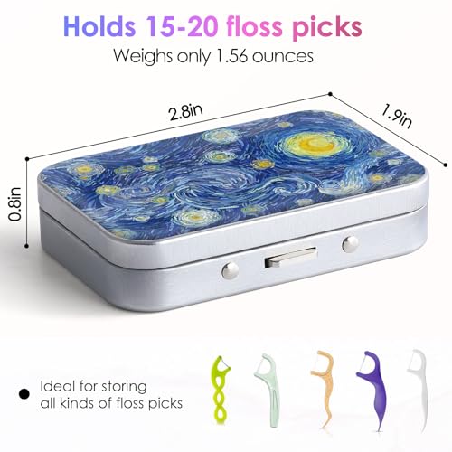 Image of Gerkia Dental Floss Portable Case, Easy to Store Floss Picks of Various Sizes, Portable Dental Floss Dispenser is Perfect for Travelling, Hotels, Dinners, Appointments.Paintings