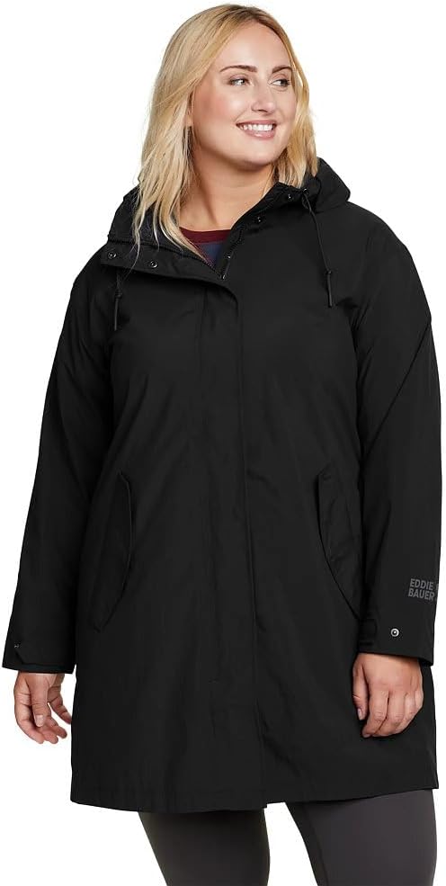 Eddie Bauer Women's Size Port Townsend Trench-Plus