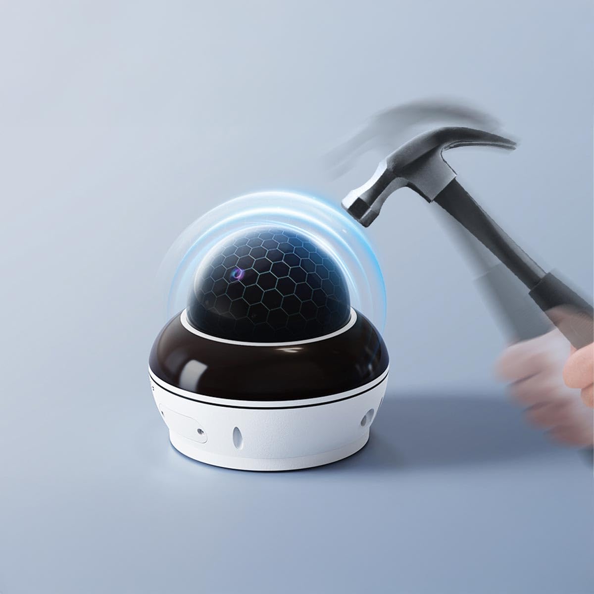 Foscam D8ET 4K 8 MP PoE IP Dome Überwachungskamera mit motorisierter PT-Funktion, KI-Personen- und Fahrzeugerkennung, IK10 Vandalismus-Schutz (weiß)