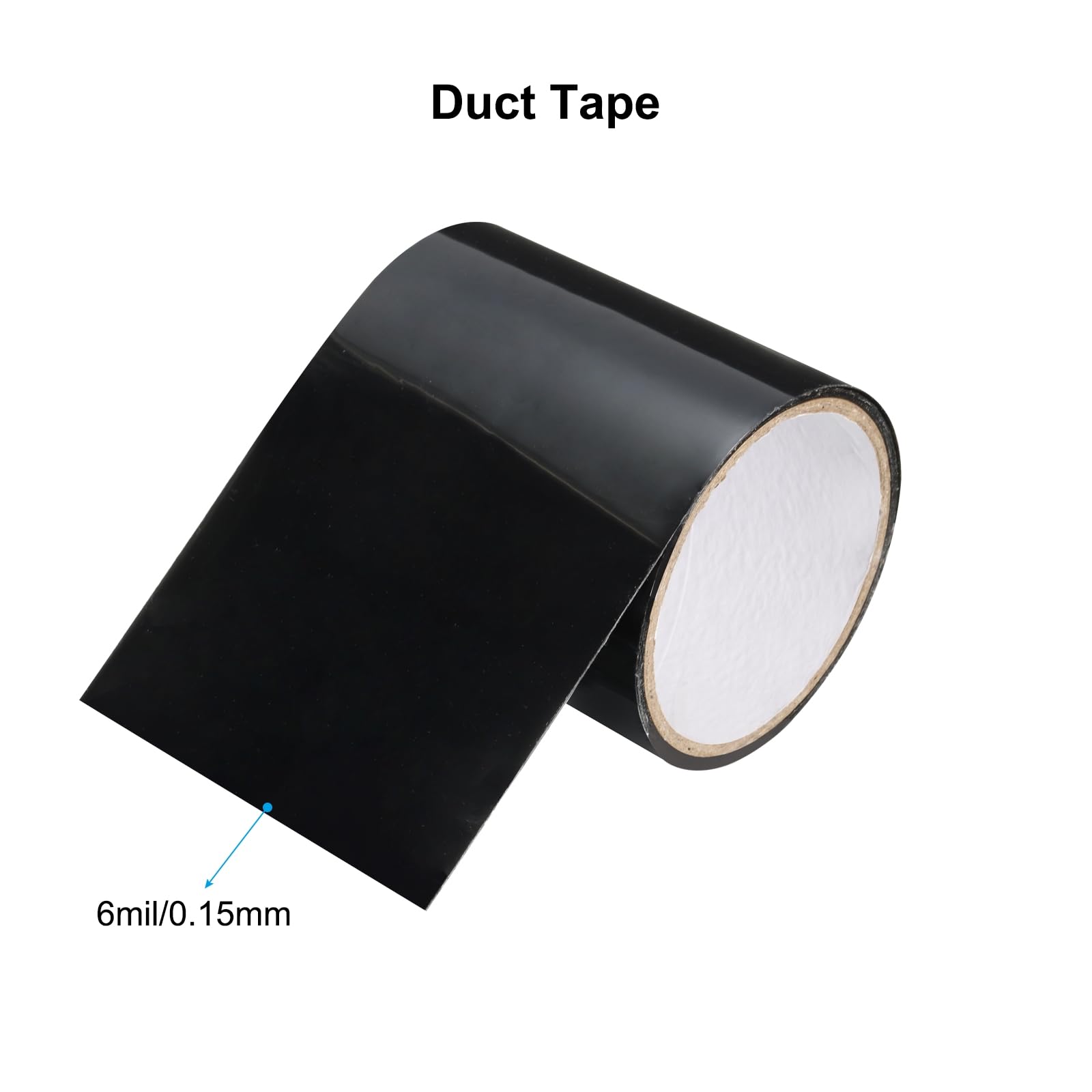 PATIKIL Duct Tape 4" x 5', Waterproof Seal Tape Leak Repair Tape Patch Quick Fix Water Pipe Leaking for Hose Canvas Tent Boat Black - Image 3