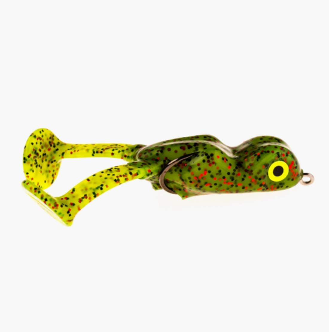 Scum Frog Bigfoot Topwater Bass Fishing Paddle Foot Hollow Body Frog Lure with Weedless Hooks, Bigfoot (3/8 Ounce), Watermelon Red, Bigfoot (3/8 Ounce), 0