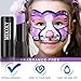 MEICOLY Light Purple Eye Black Stick,Waterproof Eye Black Baseball Softball Football Lacrosse,Lavender Violet Lilac Pale Purple Face Body Paint Stick for Halloween SFX Ursula Cosplay Makeup