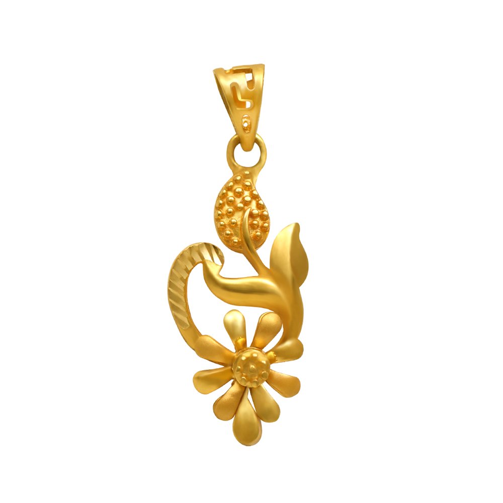 joyalukkas Impress Collection 22k (916) Yellow Gold Pendant-picture-30