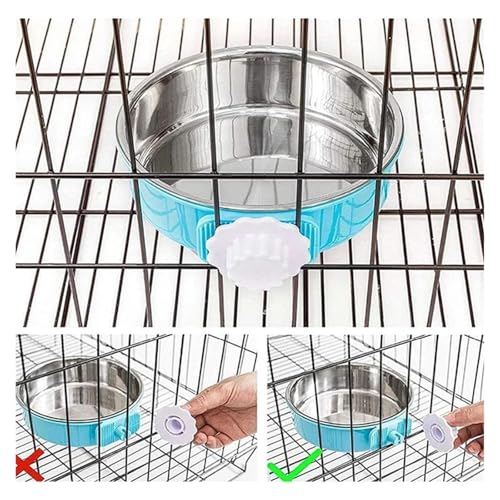 Gamelle pour chien et chat suspendue fixe en acier inoxydable