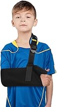 حمالة ذراع للاطفال، حمالة ذراع طبية خفيفة الوزن مع حلقة ابهام ووسادة كتف، مانع حركة الكتف للاطفال، دعم الذراع للذراع المكسورة، المعصم، الكوع، اصابات الكتف