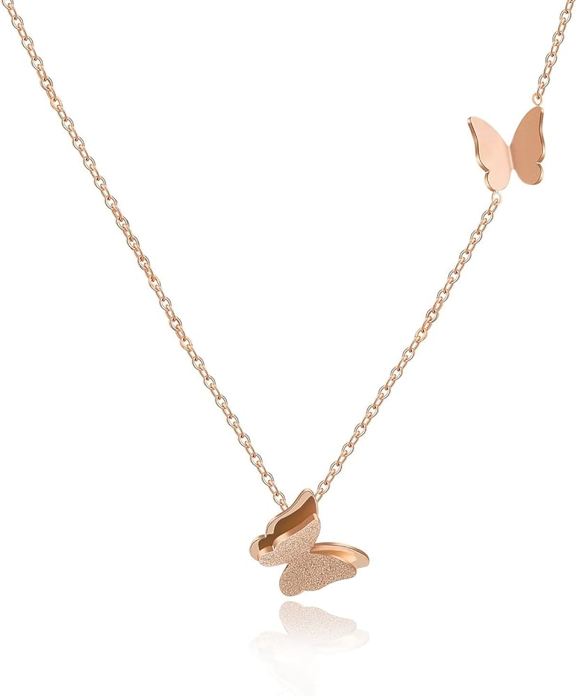 ゴルチエ　蝶 バタフライネックレス Amazon | CHLOEOS 蝶ネックレスバタフライレディースシンプル