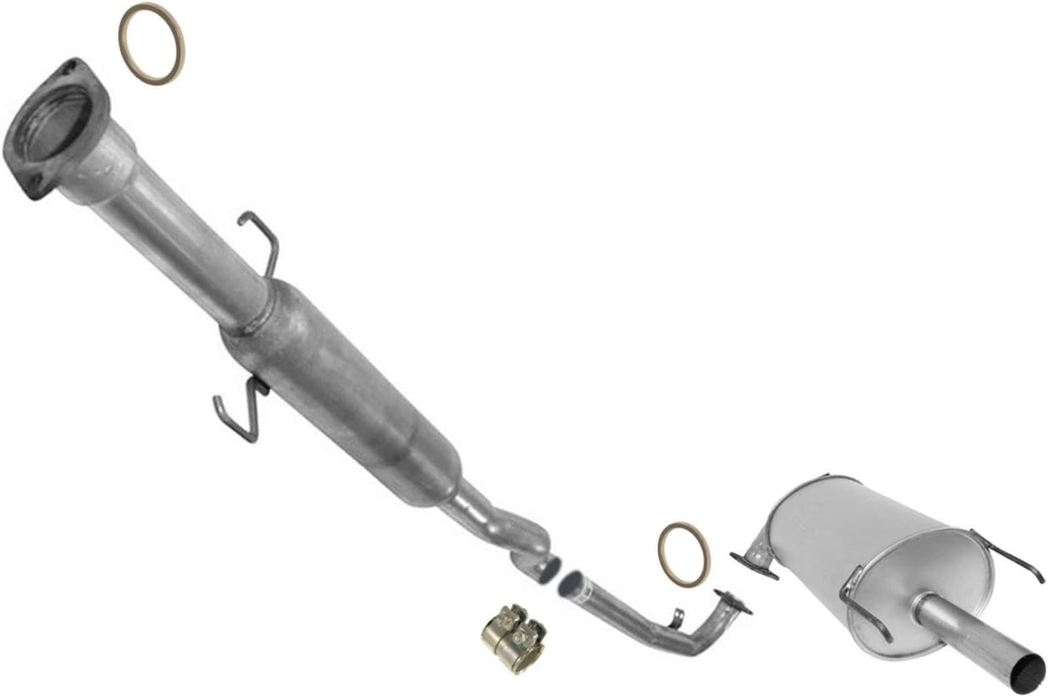 Exhaust System Resonator Muffler Replacement Parts For Toyota Camry 2.4 2002 2003 2004 2005 2006 ULEV Emissions Only