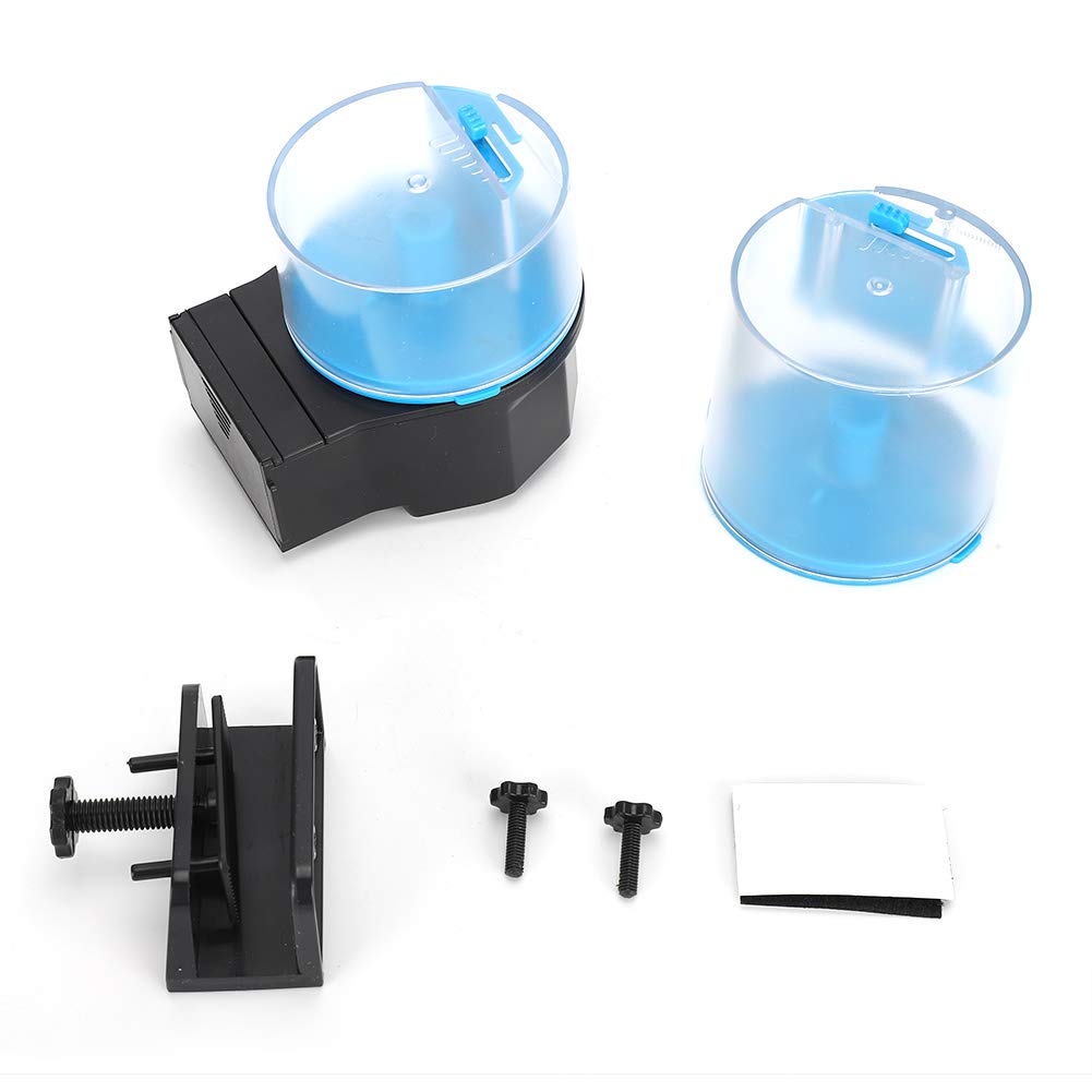 Plastic Aquarium Smart Feeder for Fish Tanks Tortoise Goldfish, Automatic Food Feeding, Scientific Timing and Adjustable Port, Aquarium Feeder Fish Breeding