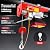 HuaShuani 440lbs Remote Control Electric Hoist,Wireless Electric Winch Steel Electric Lift, 110V 1200W 2 in 1 Electric Hoist with Wireless Remote Control,Lanyard Length 12m/39.37 feet