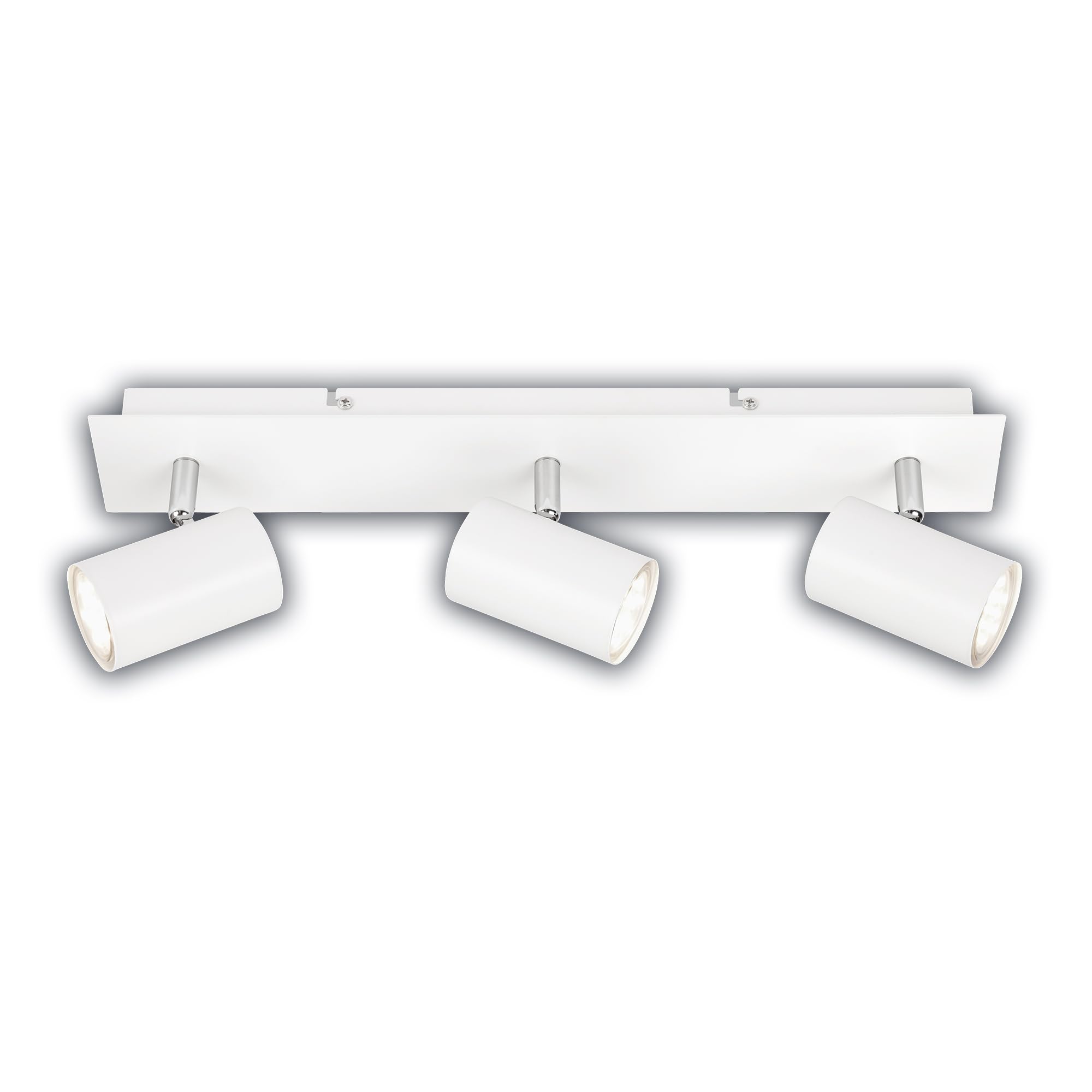 BRILONER - EEK A LED Ceiling lamp swivelling, 3000K Warm White, 2,5 W Each, 450 lumens Each, Approx. 50,000h Light, Ceiling Light, Living Room, Bedroom & Kitchen lamp, 45 cm, White