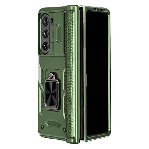 LUNBER-ARMOR�EFor Galaxy Z Fold8 �P�[�X �J�o�[ �܂肽���݌^ �ԍڃz���_�[�Ή� �J���������Y�J�o�[�t�� �����Y�ی� �X�^���h�@�\ �����O�t��(�O���[��)