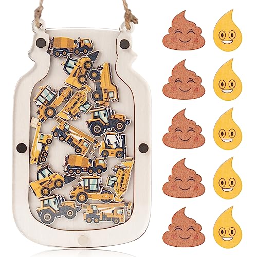 40 Stück Belohnungsgläser für Kleinkinder, Belohnungstafel für Kinder, Bauthema, Töpfchentraining, Belohnungen, Verhaltenstabelle für Kinder, Verhalten für Kinder, Verantwortung für Kinder