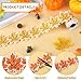 Tinlade 4 Rolls 131 ft Fall Bulletin Board Borders Decorations Autumn Maple Leaves Border Autumn Thanksgiving Die-Cut Trims Decor for Classroom Office Chalkboard Wall Decor