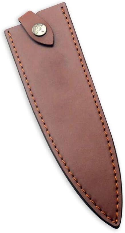 Cowhide Knife Sheath, 8 Inch Mercer Knife Guard,Universal Knife Cover Or Sleeves, Knife Blade Protectors, Heavy Duty Chef Knife Edge Guard With Belt Loop (8 Inch(8.2"Lx2.2"W))