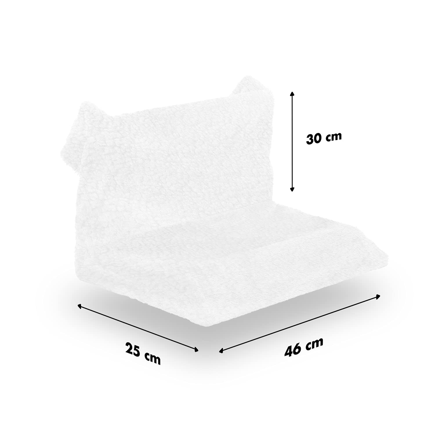 FurDreams Cat Radiator Bed - Hammock Style Hanging Pet Bed, White, 46 x 30 x 25 cm (L x W x H) - Image 2