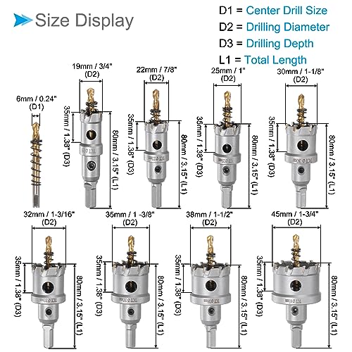 Kit de Sierras de Corona 13 Piezas Carburo Metal miniatura 2