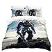 Tomifine Juego de ropa de cama de 3 piezas, funda nórdica de Transformers, suave y cómoda, no se decolora fácilmente (220 x 240 cm), diseño de Transformers