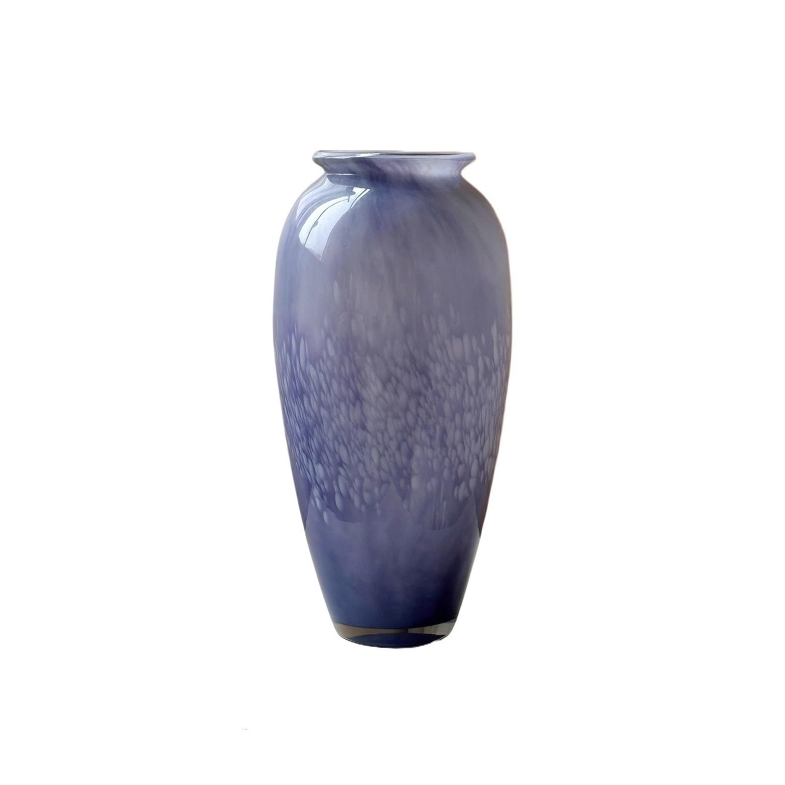 guiling-1986 Vases Decor 31.5cm Tall Artistic Vase Hand Blown Purple Glass Home Decor Flower Vases