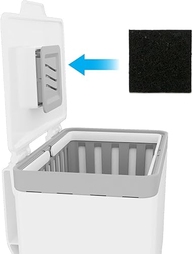 Miniatura 6 de Glad Filtros de carbón para contenedores de compost, almohadillas de repuesto de carbono que absorben olores para residuos de cocina, suministro de