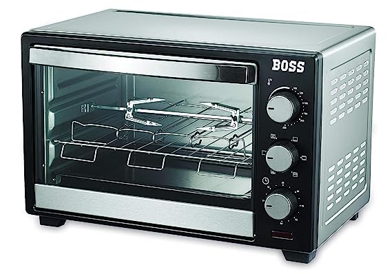 Boss Desire Oven Toaster Griller (OTG) 40 Liters,Black and Silver