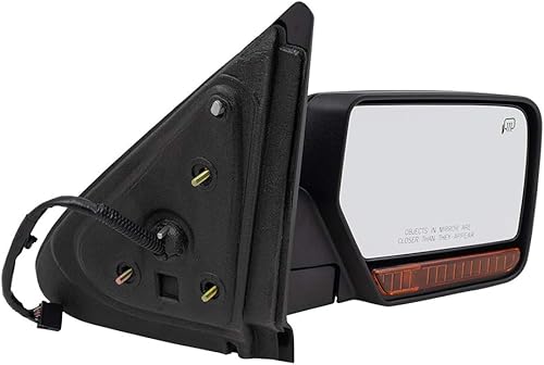 Miniatura 2 de BROCK Espejo eléctrico de repuesto para Ford Expedition 2007-2010, lámpara de charco con memoria de señal calefactada lateral 8L1Z17682BA