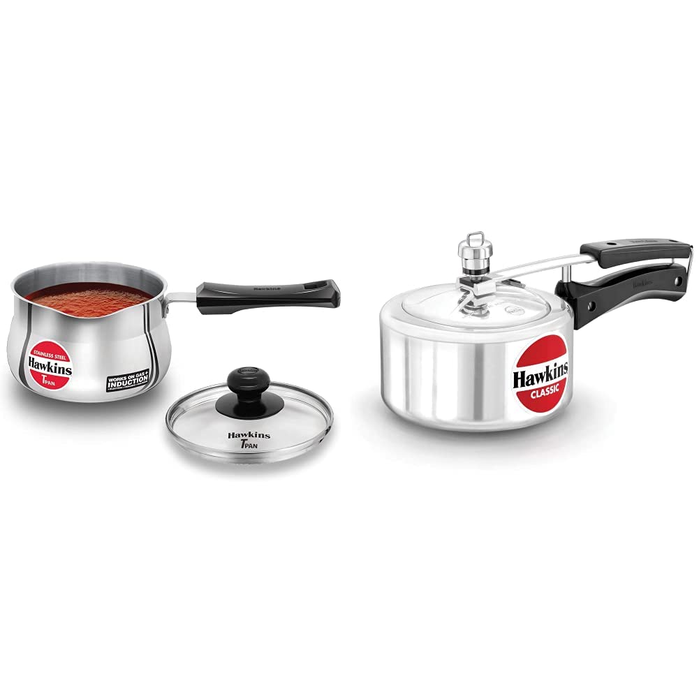 Buy Hawkins Classic Pressure Cooker, 1.5 Litre, Silver (CL15) +