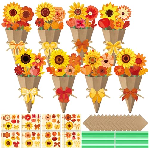 Bouquets en papier d'automne Motipuns pour sublimer vos cadeaux de remerciement de fête
