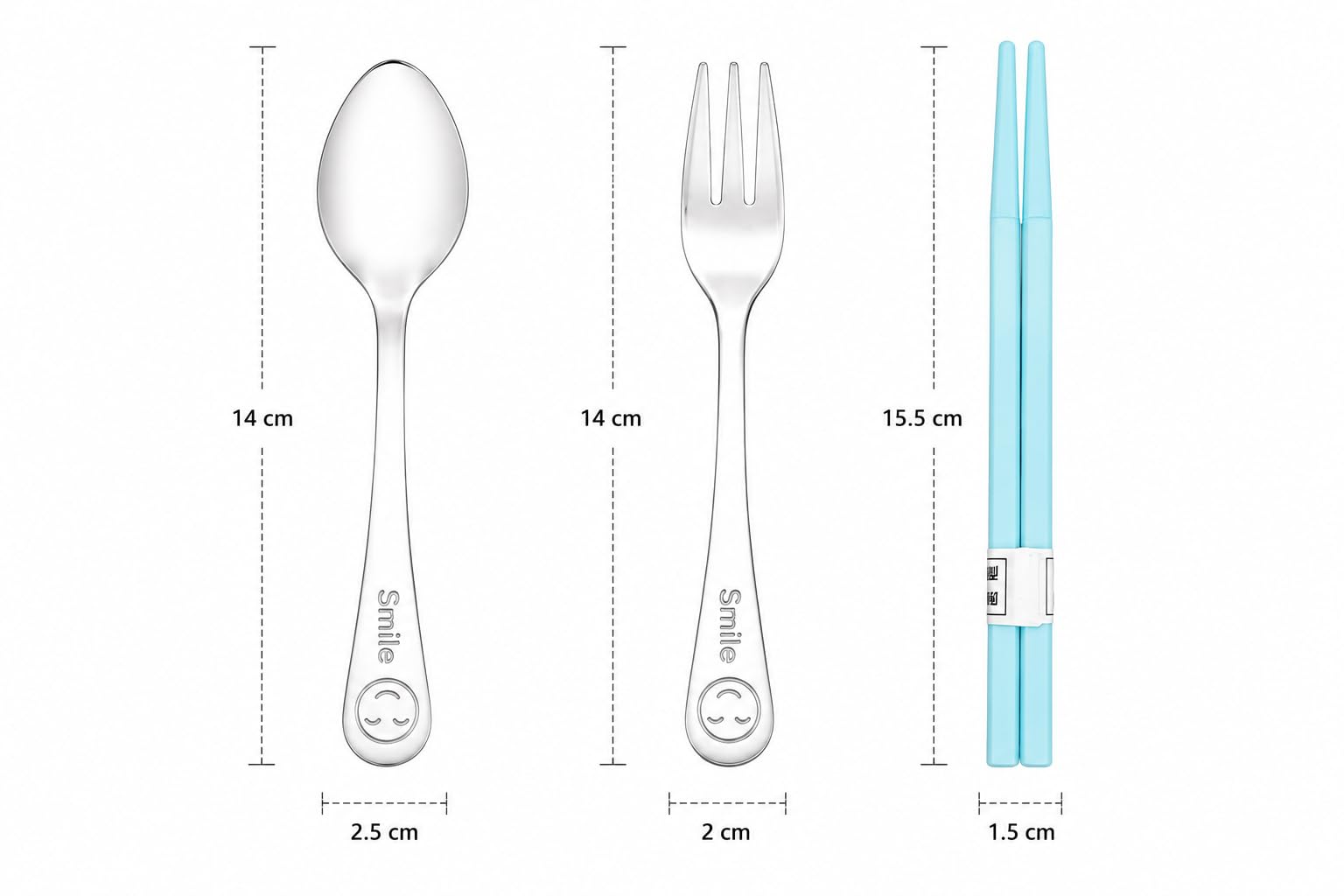 Kids Cutlery Set - Stainless Steel Lunch Utensils -3 Kids Cutlery Set - Stainless Steel Lunch Utensils -3
